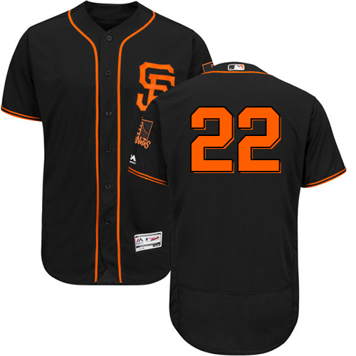 Giants #22 Andrew McCutchen Black Flexbase Authentic Collection Alternate Stitched MLB Jersey