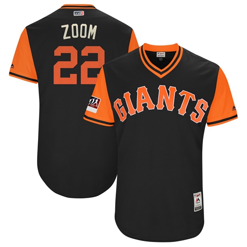 Giants #22 Andrew McCutchen Black "Zoom" Players Weekend Authentic Stitched MLB Jersey