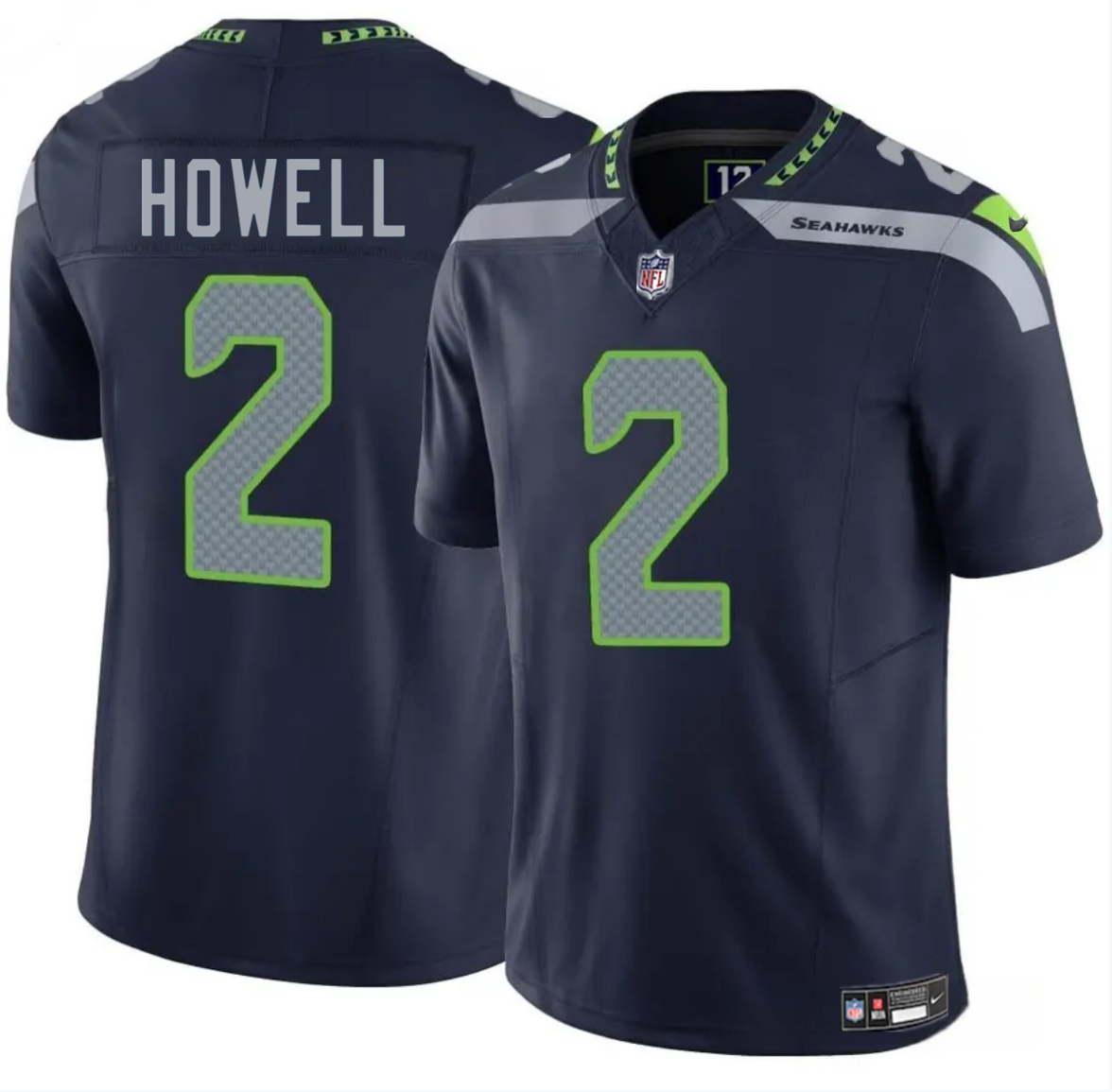 Men's Seattle Seahawks #2 Sam Howell Navy 2025 F.U.S.E. Vapor Limited Stitched Football Jersey Men's Seattle Seahawks #2 Sam Howell Navy 2025 F.U.S.E. Vapor Limited Stitched Football Jersey