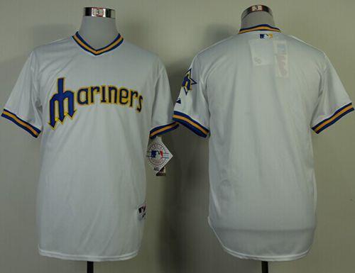 Mariners Blank White 1979 Turn Back The Clock Stitched MLB Jersey