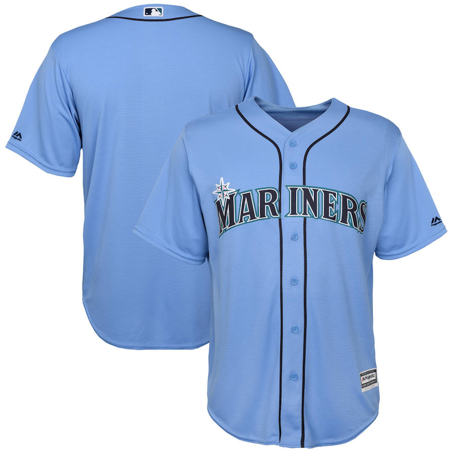 Seattle Mariners Majestic Official Cool Base Team Jersey Blue