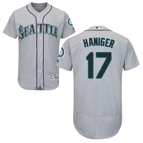Mariners #17 Mitch Haniger Grey Flexbase Authentic Collection Stitched MLB Jersey