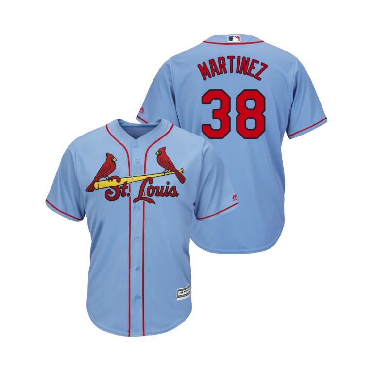 Cardinals #38 Jose Martinez Horizon Blue Alternate 2019 Cool Base Stitched MLB Jersey