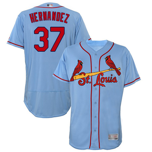 Cardinals #37 Keith Hernandez Light Blue Flexbase Authentic Collection Stitched MLB Jersey