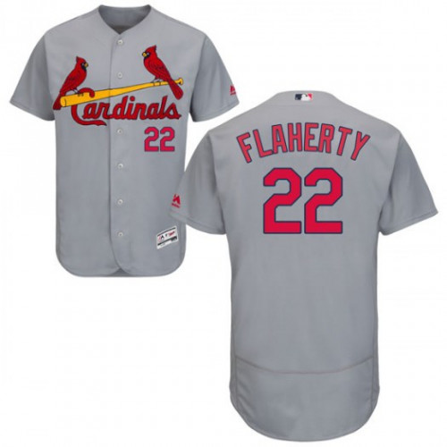 Cardinals #22 Jack Flaherty Grey Flexbase Authentic Collection Stitched MLB Jersey