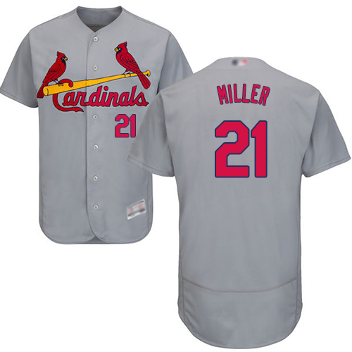 Cardinals #21 Andrew Miller Grey Flexbase Authentic Collection Stitched MLB Jersey