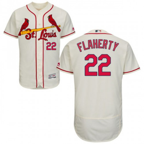 Cardinals #22 Jack Flaherty Cream Flexbase Authentic Collection Stitched MLB Jersey