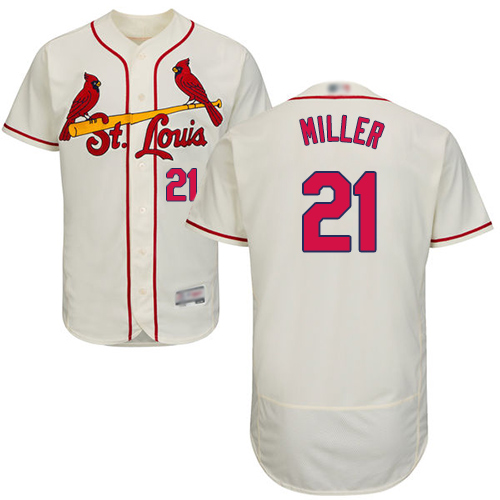 Cardinals #21 Andrew Miller Cream Flexbase Authentic Collection Stitched MLB Jersey