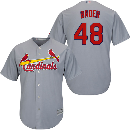 Cardinals #48 Harrison Bader Grey New Cool Base Stitched MLB Jersey