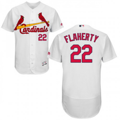 Cardinals #22 Jack Flaherty White Flexbase Authentic Collection Stitched MLB Jersey