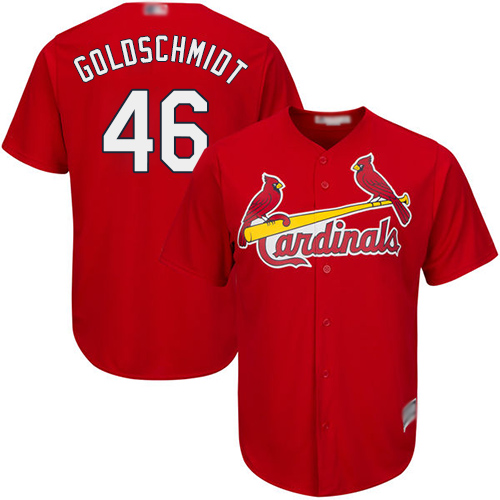 Cardinals #46 Paul Goldschmidt Red New Cool Base Stitched MLB Jersey