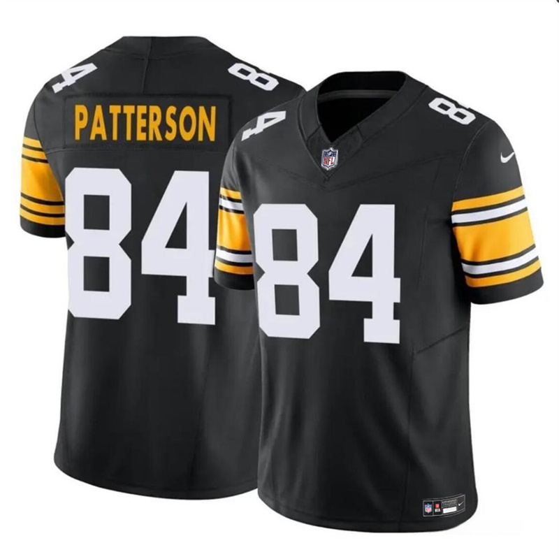 Men's Pittsburgh Steelers #84 Cordarrelle Patterson Black 2024 F.U.S. E . Vapor Untouchable Limited Stitched Jersey