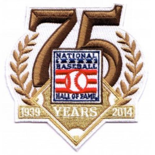 Stitched 2014 National MLB Hall Of Fame 75th Anniversary Jersey Patch