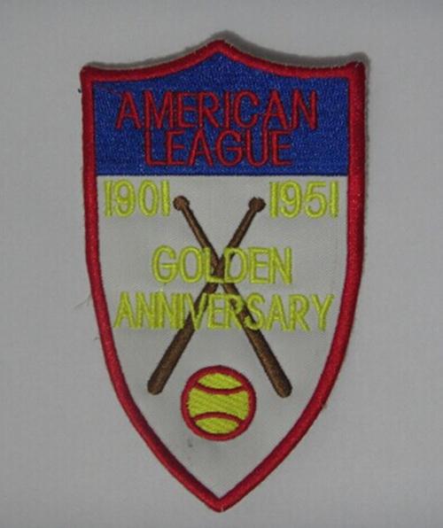 Stitched MLB American League 1901-1951 Golden Anniversary Jersey Patch