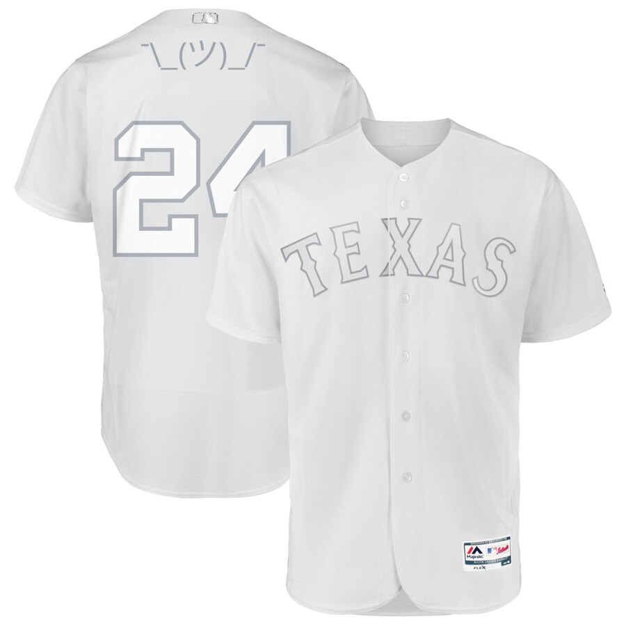 Texas Rangers #24 Hunter Pence Majestic 2019 Players' Weekend Flex Base Authentic Player Jersey White