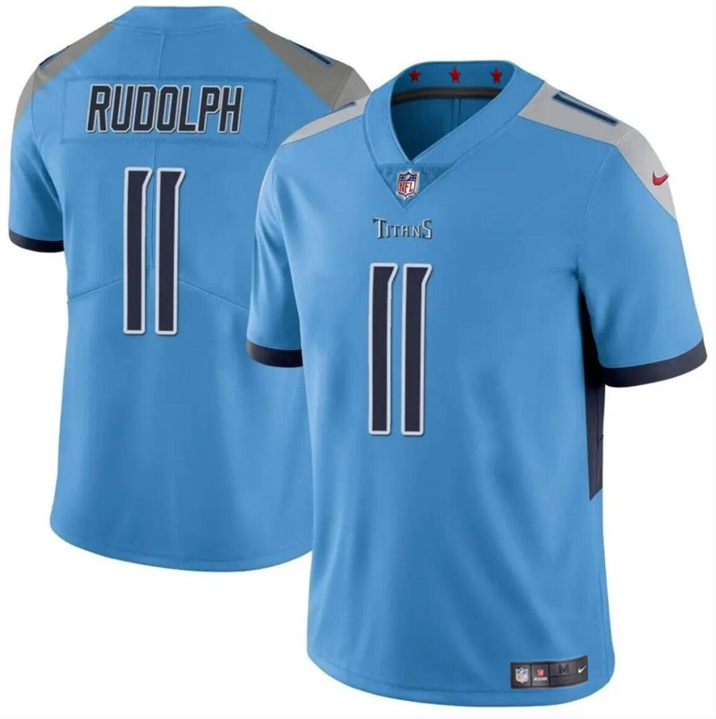 Men's Tennessee Titans #11 Mason Rudolph Blue Vapor Limited Stitched Football Jersey