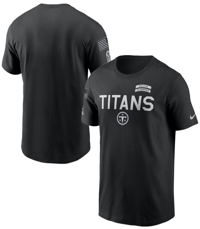 Men's Tennessee Titans Black 2026 Salute to Service Sideline Dri-FIT T-Shirt