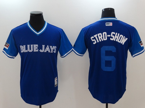 Blue Jays #6 Marcus Stroman Light Blue "Stro-Show" Players Weekend Authentic Stitched MLB Jersey