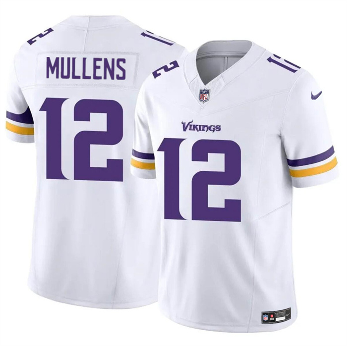 Men's Minnesota Vikings #12 Nick Mullens White 2023 F.U.S.E. Vapor Untouchable Limited Stitched Jersey