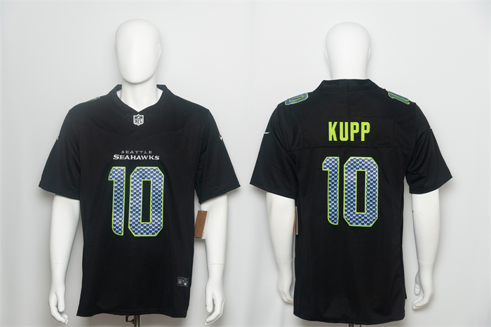 Men's Seattle Seahawks #10 Cooper Kupp Black 2026 F.U.S.E. Vapor Untouchable Limited Stitched Football Jersey