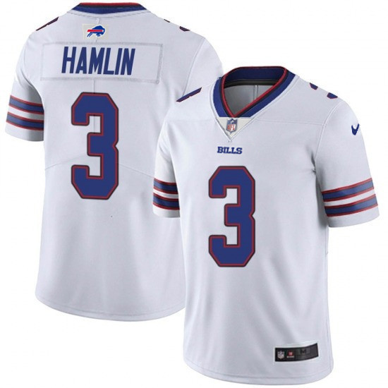 Men's Buffalo Bills #3 Damar Hamlin White Vapor Untouchable Limited Stitched Jersey