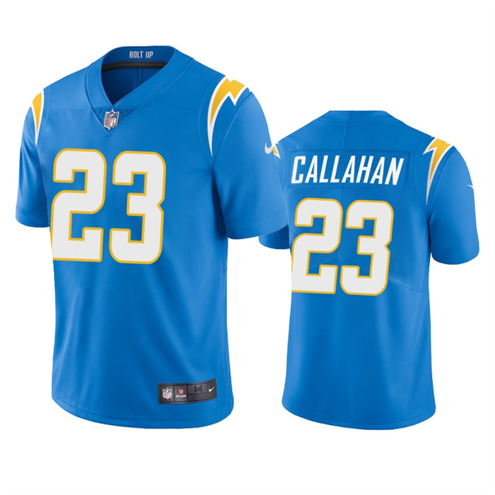 Men's Los Angeles Chargers #23 Bryce Callahan Blue Vapor Untouchable Limited Stitched Jersey