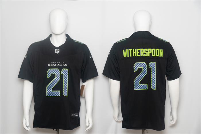 Men's Seattle Seahawks #21 Devon Witherspoon Black 2026 F.U.S.E. Vapor Untouchable Limited Stitched Football Jersey