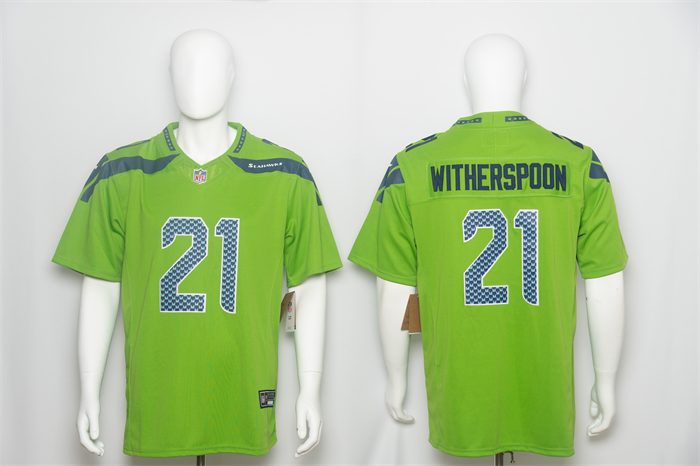 Men's Seattle Seahawks #21 Devon Witherspoon Green 2026 F.U.S.E. Vapor Untouchable Limited Stitched Football Jersey