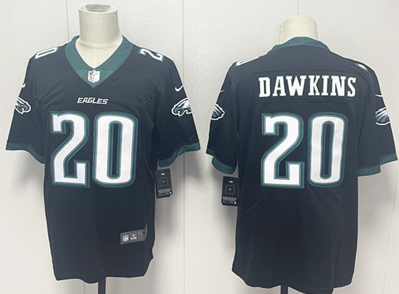 Men's Philadelphia Eagles #20 Brian Dawkins Black 2024 New Vapor Untouchable Limited Stitched Football Jersey
