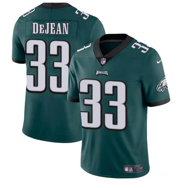 Men's Philadelphia Eagles #33 Cooper DeJean Green 2024 Draft Vapor Untouchable Limited Stitched Football Jersey