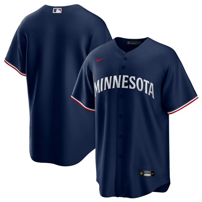 Men's Minnesota Twins Blank Navy Cool Base Stitched Jersey Men's Minnesota Twins Blank Navy Cool Base Stitched Jersey