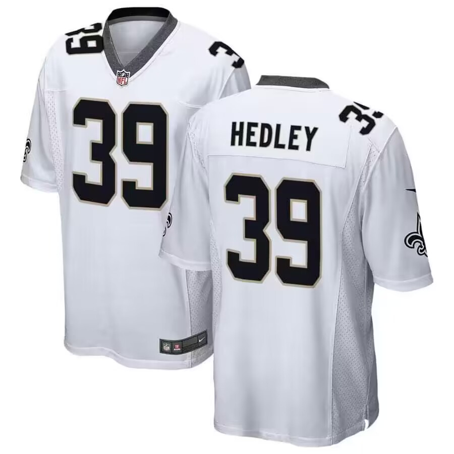 Men's New Orleans Saints #39 Lou Hedley Stitched Game Jersey