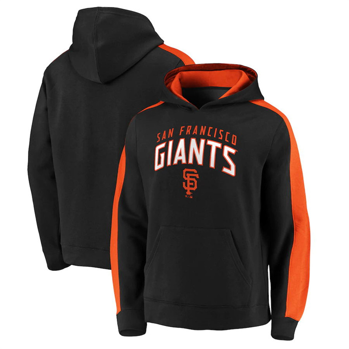 Men's San Francisco Giants Navy Game Time Arch Pullover Hoodie Pullover Hoodie
