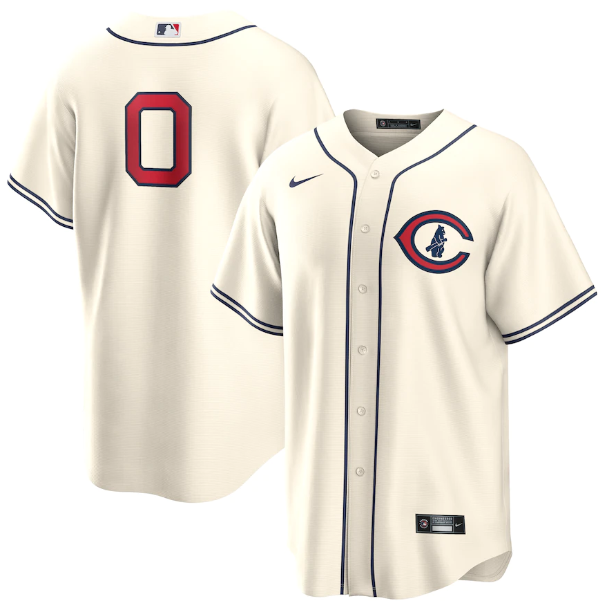 Men's Chicago Cubs #0 Marcus Stroman 2022 Cream Field Of Dreams Cool Base Stitched Baseball Jersey
