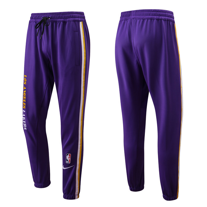 Men's Los Angeles Lakers Purple Performance Showtime Basketball Pants