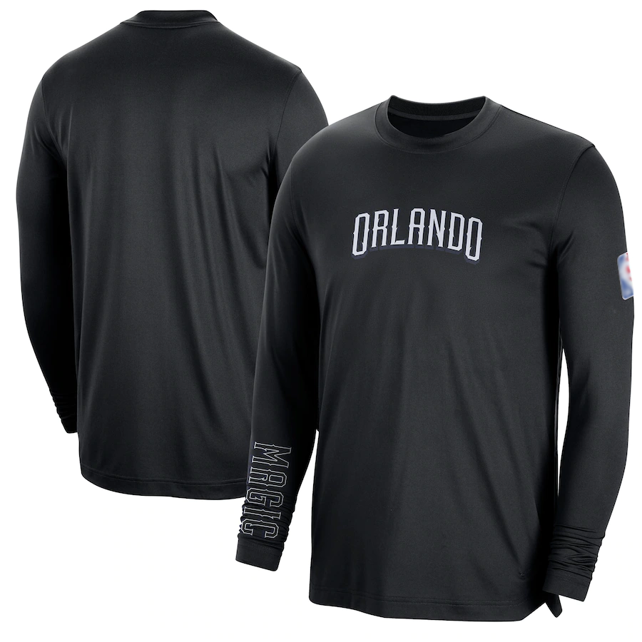 Men's Orlando Magic Black 2022/23 Legend On-Court Practice Performance Long Sleeve T-Shirt
