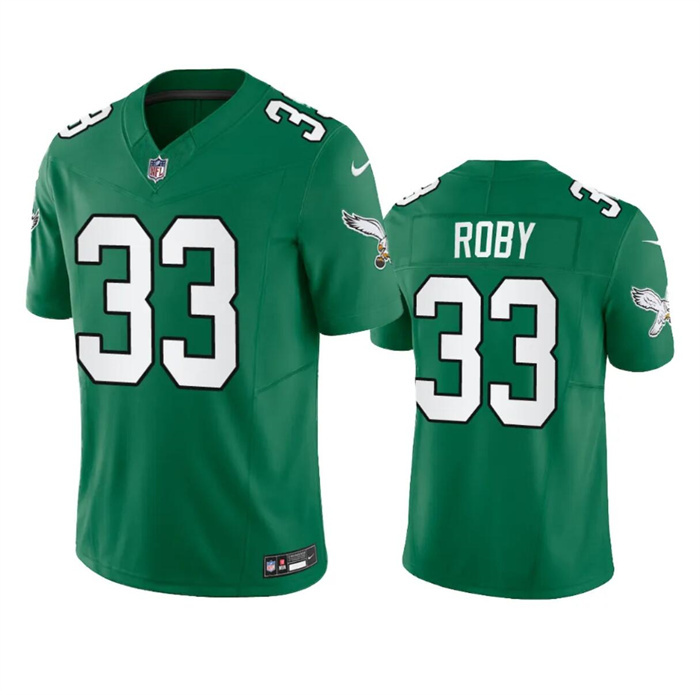 Men's Philadelphia Eagles #33 Bradley Roby Green 2023 F.U.S.E. Throwback Vapor Untouchable Limited Stitched Football Jersey
