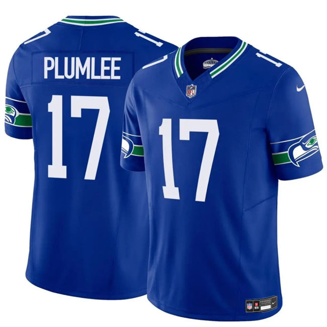 Men's Seattle Seahawks #17 John Rhys Royal 2024 F.U.S.E Throwback Vapor Limited Stitched Football Jersey Men's Seattle Seahawks #17 John Rhys Royal 2024 F.U.S.E Throwback Vapor Limited Stitched Football Jersey