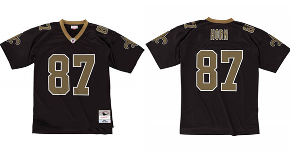 Men's New Orleans Saints #87 Joe Horn 2005 Black Stitched Football Jersey