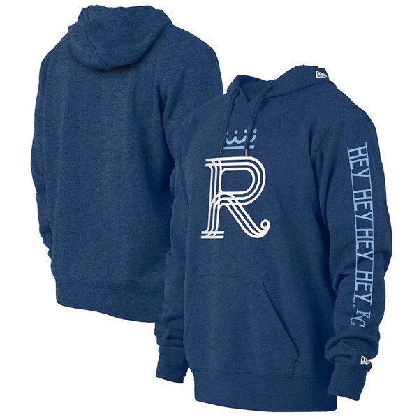 Men's Kansas City Royals 2022 City Connect Collection Navy Pullover Hoodie