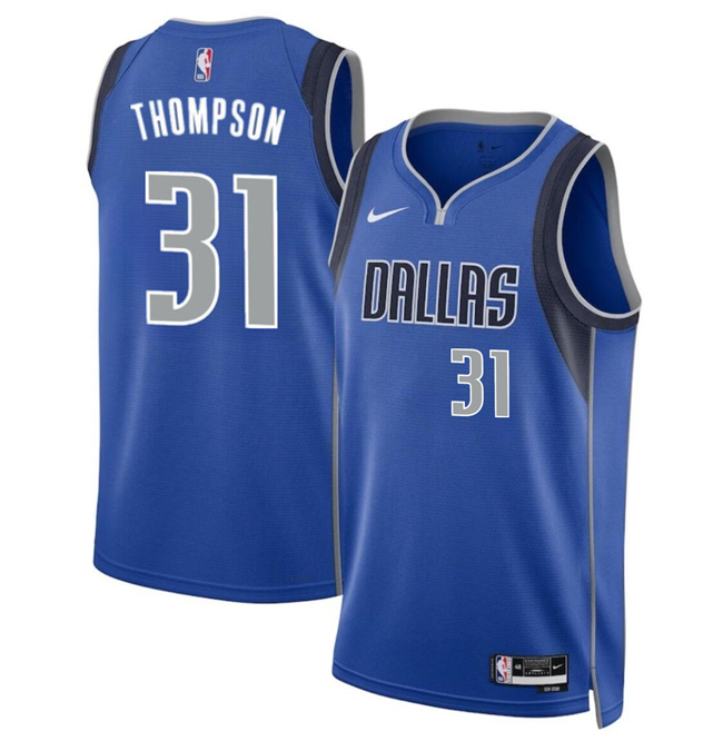 Men's Dallas Mavericks #31 Klay Thompson Blue 2024 Icon Edition Stitched Basketball Jersey Men's Dallas Mavericks #31 Klay Thompson Blue 2024 Icon Edition Stitched Basketball Jersey