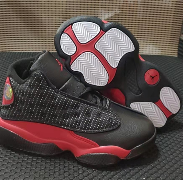 Youth Running Weapon Air Jordan 13 Red/Black Shoes 1009