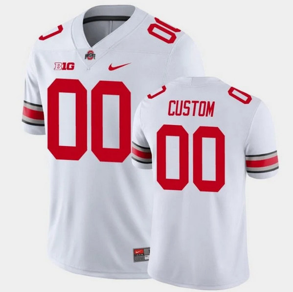 Youth Ohio State Buckeyes ACTIVE PLAYER Custom White Stitched Jersey