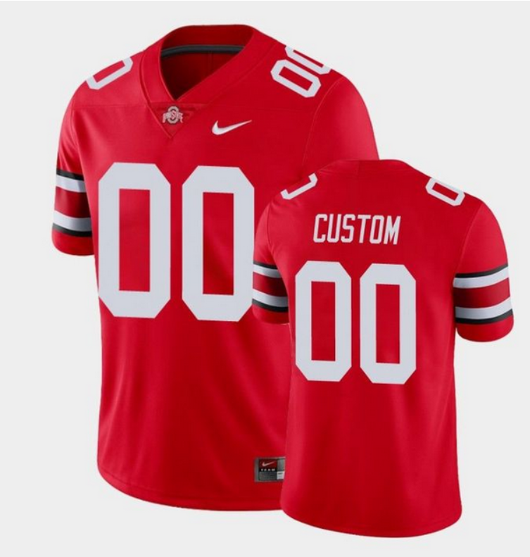 Youth Ohio State Buckeyes ACTIVE PLAYER Custom Red Stitched Jersey