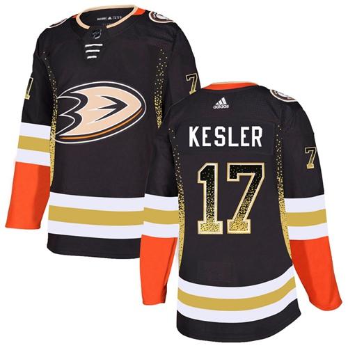 Adidas Ducks #17 Ryan Kesler Black Home Authentic Drift Fashion Stitched NHL Jersey