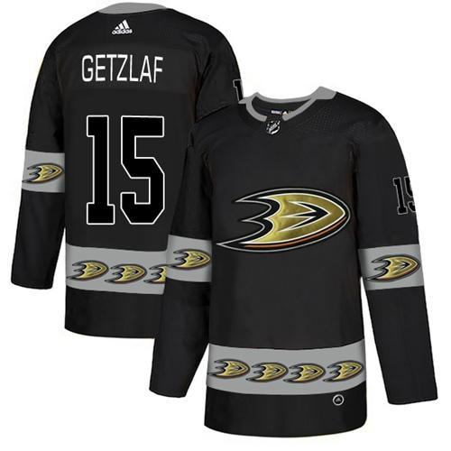 Adidas Ducks #15 Ryan Getzlaf Black Authentic Team Logo Fashion Stitched NHL Jersey