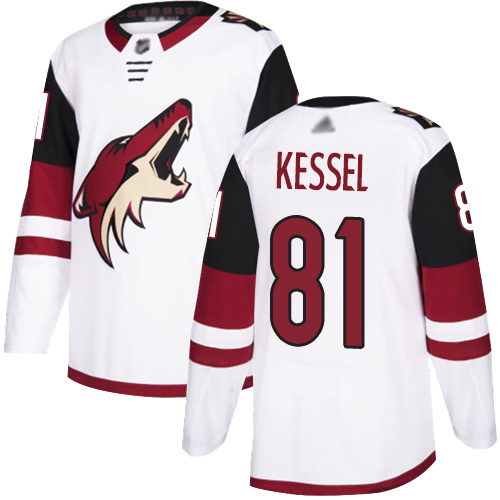 Adidas Coyotes #81 Phil Kessel White Road Authentic Stitched NHL Jersey