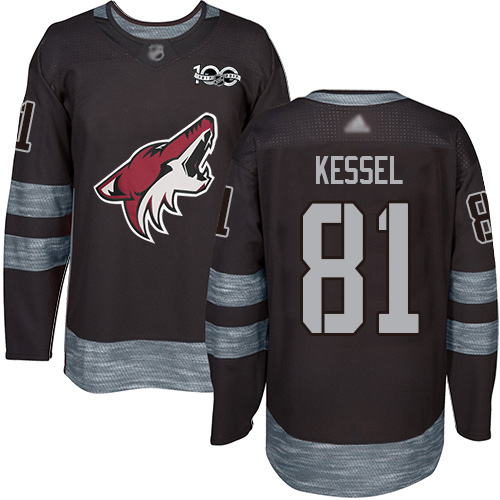 Adidas Coyotes #81 Phil Kessel Black 1917-2017 100th Anniversary Stitched NHL Jersey