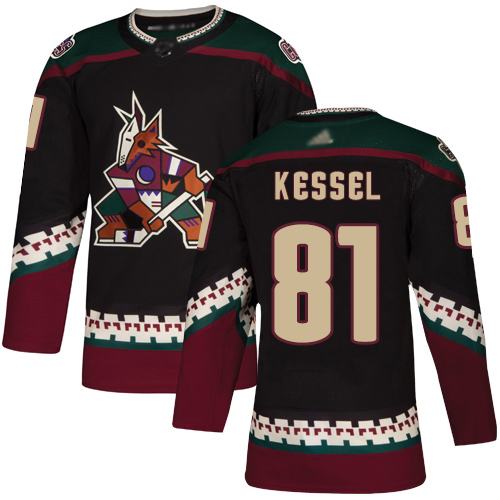 Adidas Coyotes #81 Phil Kessel Black Alternate Authentic Stitched NHL Jersey