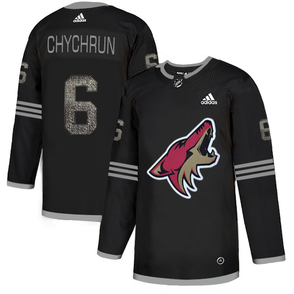 Adidas Coyotes #6 Jakob Chychrun Black Authentic Classic Stitched NHL Jersey